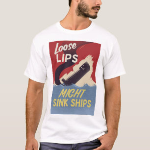 Läppar kan blinka Fraktaser Tee Shirt