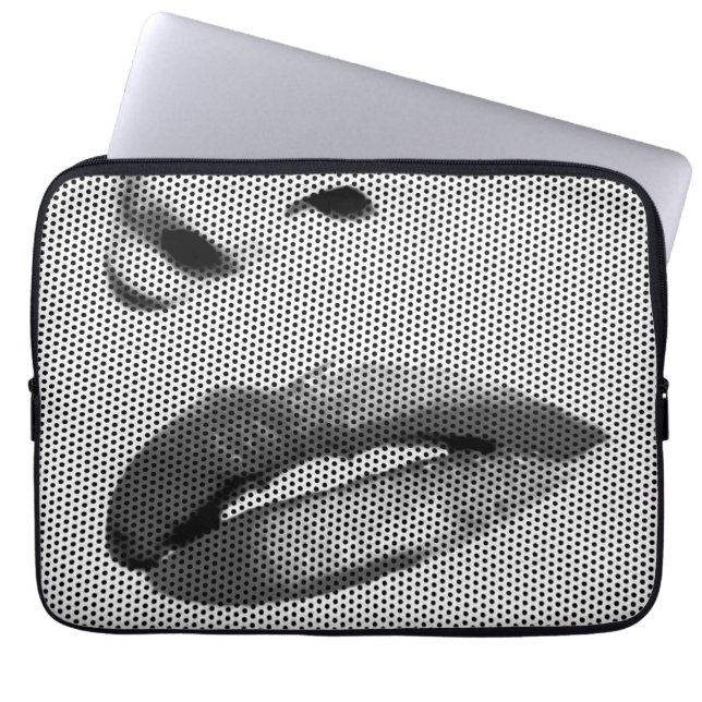 Läppar Laptop Sleeve (Framsidan)