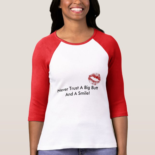 läppar litar på aldrig en stor ända och ett t shirt (Framsida)