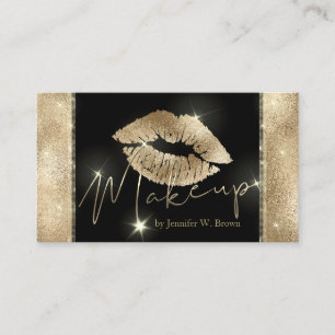 Läppar Makeup-elegantens lyx Visitkort