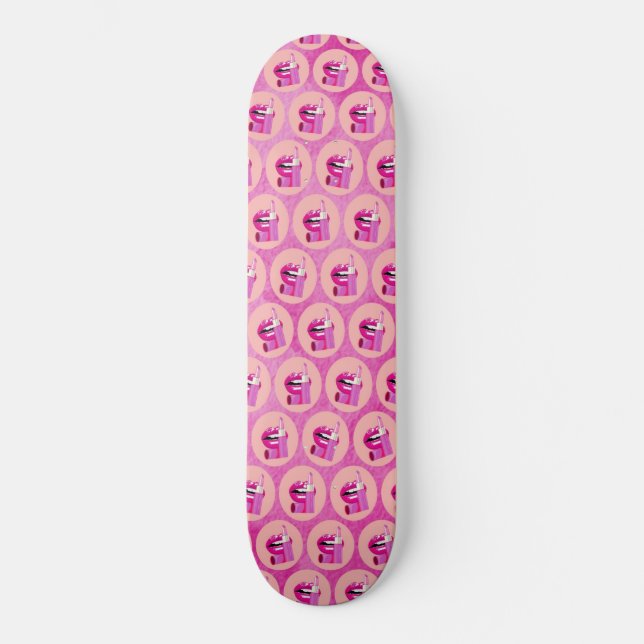 Läppar Mini Skateboard Bräda 18,5 Cm (Framsida)