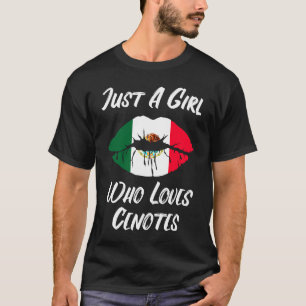 Läppar Mouth Kärlek mexikanska Flagga Cenotes T Shirt