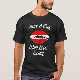 Läppar Mouth Kärlek Österrike Flagga Ischgl T Shirt
