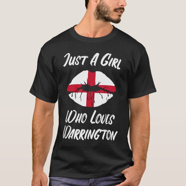 Läppar Mouth Kärlek Saint George's Kor Flagga Warr T Shirt (Framsida)