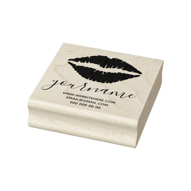 Läppar namnteckning stämpel (Stämpel)