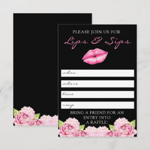 Läppar och inbjudan för smuttLipsense party