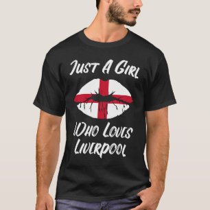 Läppar och Mouth Kärlek Saint George's Kor Flagga T Shirt