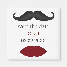 läppar och mustasch mod spara datum magneter