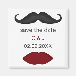 läppar och mustasch mod spara datum magneter