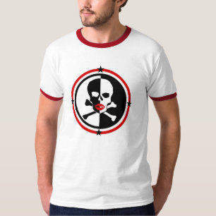 Läppar på skallen & det arga ben t shirt