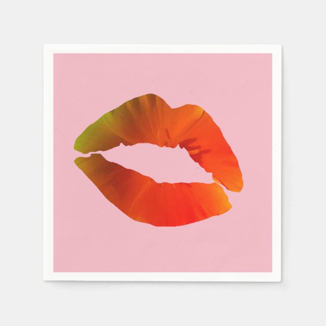 Läppar pappra blöjor pappersservett (Framsidan)