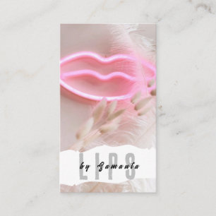 Läppar PMU Microblading Henna Salon Affärskort Visitkort