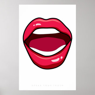 Läppar Retro Pop Art Poster 60:s 70-tal | Offert