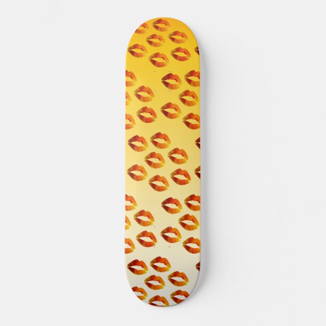 Läppar, Sexy Mouth Skateboard 20,6 cm (Framsida)