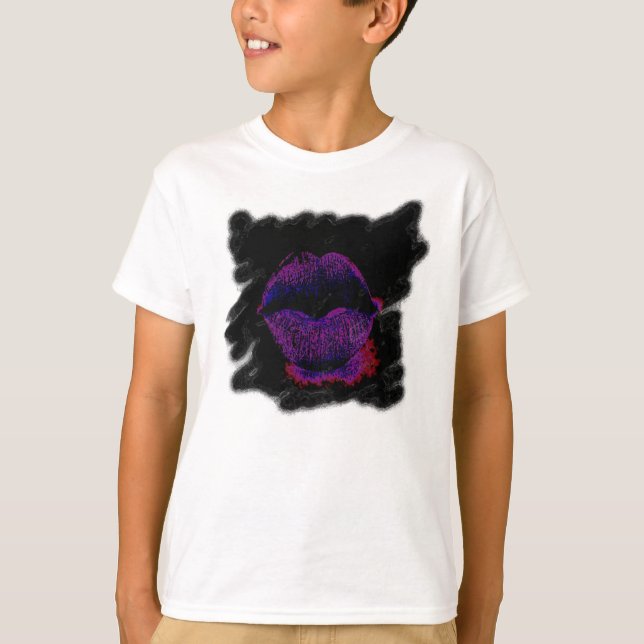 Läppar Shirt Tee (Framsida)