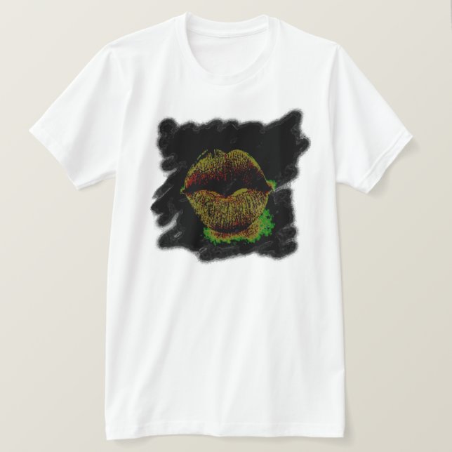Läppar Shirt Tröja (Design framsida)