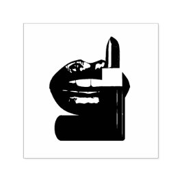 Läppar Självfärgande Stämpel