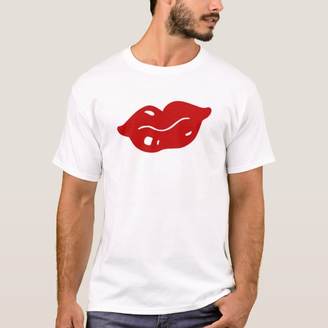 läppar t-shirt (Framsida)