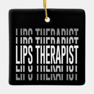 Läppar-terapist, lippfyllare Aesthetic Nurs Julgransprydnad Keramik