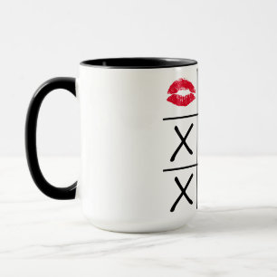 Läppar Tic Tac Toe Mugg