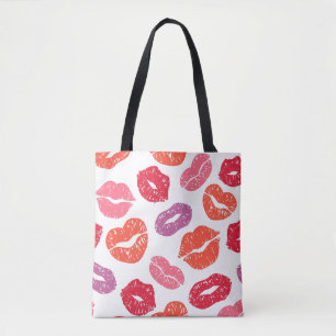 Läppar Tote Bag Tygkasse