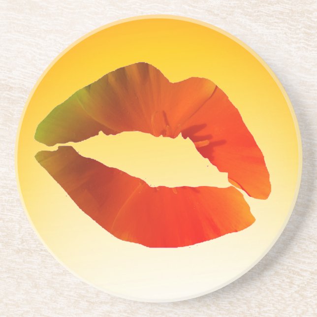 Läppar, Underlägg av Sexy Mouth Sandstone Drink Sandsten (Framsidan)