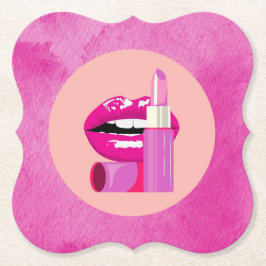 Läppar Underlägg Papper