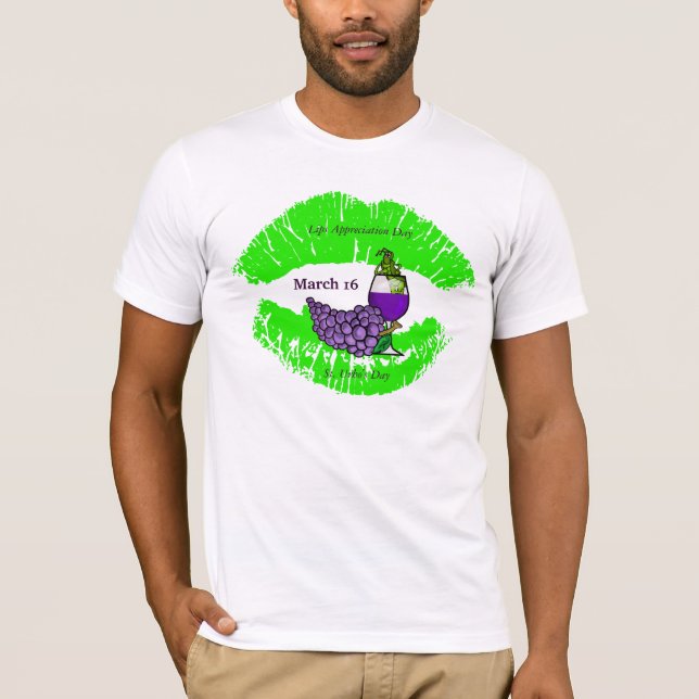 Läppar utvärderingsdag och St.Urhos dag T-shirt #2 (Framsida)