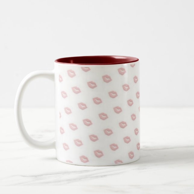 Läppar Valentines day Kaffe Mugg Kopp (Vänster)