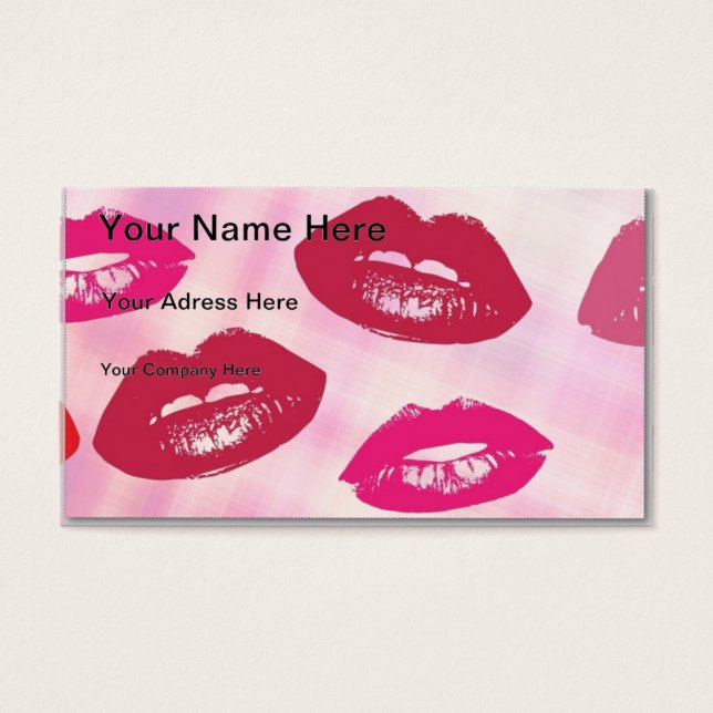Läppar Visitkort (Framsidan)