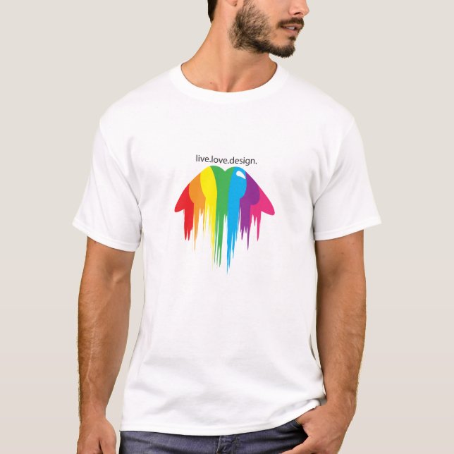 Läpparskjorta Tee Shirt (Framsida)