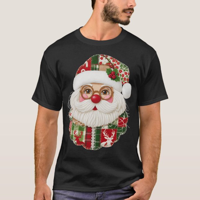 Lappat jultomte t shirt (Framsida)
