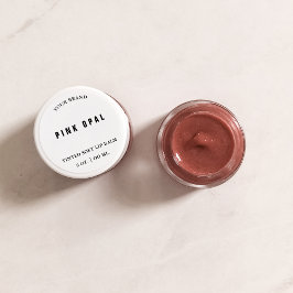 Läppbalsam Mini Pot Lock Lid Etikett