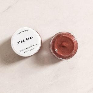 Läppbalsam Mini Pot Lock Lid Etikett