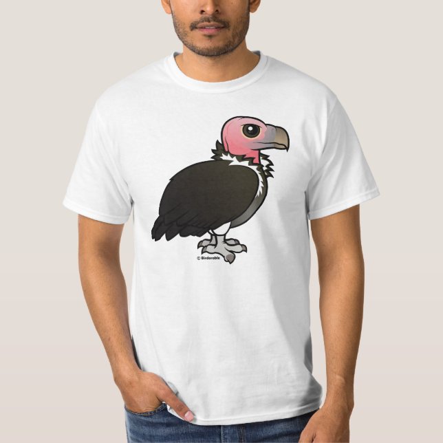 Lappet-vänd mot gam tee shirt (Framsida)