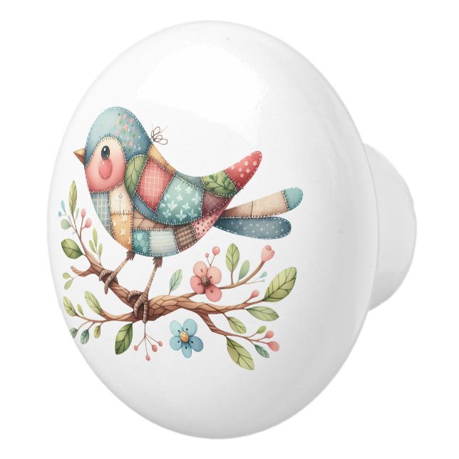 Lappfågelsångare på blommande gren knopp (Höger)