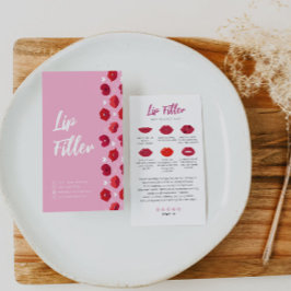 Läppfyllnad Läppinjektioner Eftervårdskort Gör Gör Visitkort