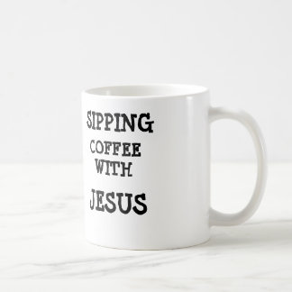 Läppja kaffe med den Jesus muggen Kaffemugg