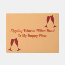 Läppja vin i Hilton Head med exponeringsglas