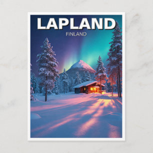 Lappland Finland Resor Vykort
