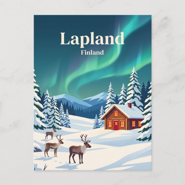 Lappland Finland Vykort (Framsida)
