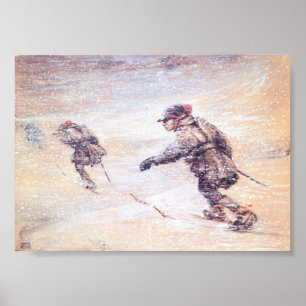 Lapplanders i Snowstorm - Lappar i snostorm Poster