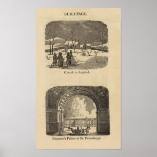 Lapplandskyrkan, Palace St Petersburgh Poster