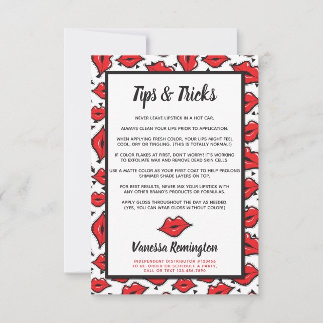 Läppstift Distributör Tips & Tricks Red Kiss (Framsida)