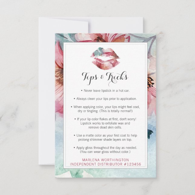 Läppstift Distributör Tips & Tricks Watercolor Kys (Framsida)