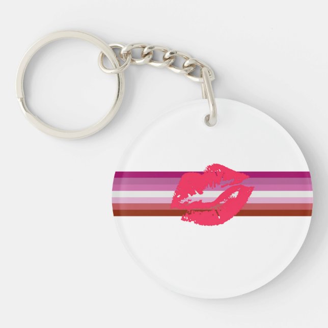 Läppstift Lesbisk Pride Flagga (Framsidan)