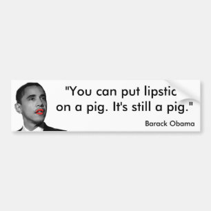 Läppstift Obama Bildekal
