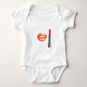läppstift och läppar tee