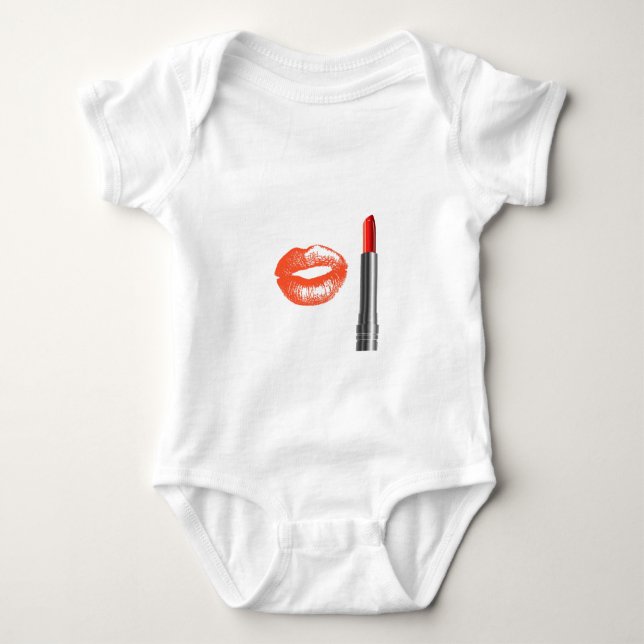 läppstift och läppar tee (Framsida)