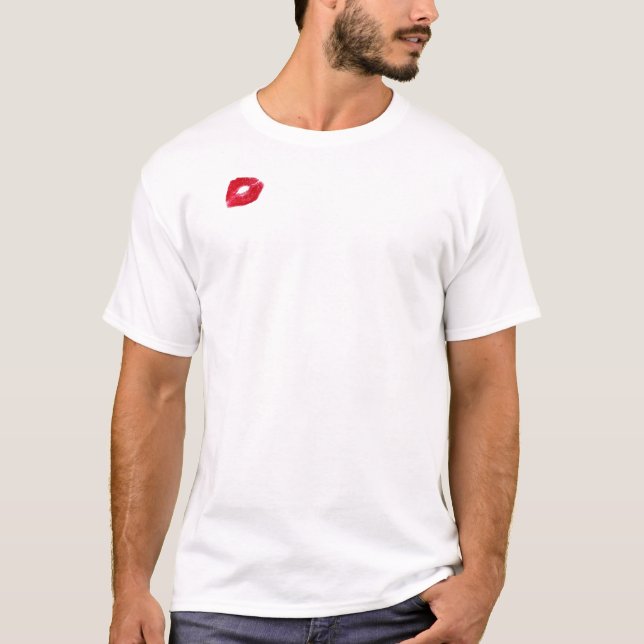Läppstift på skjortan tee (Framsida)